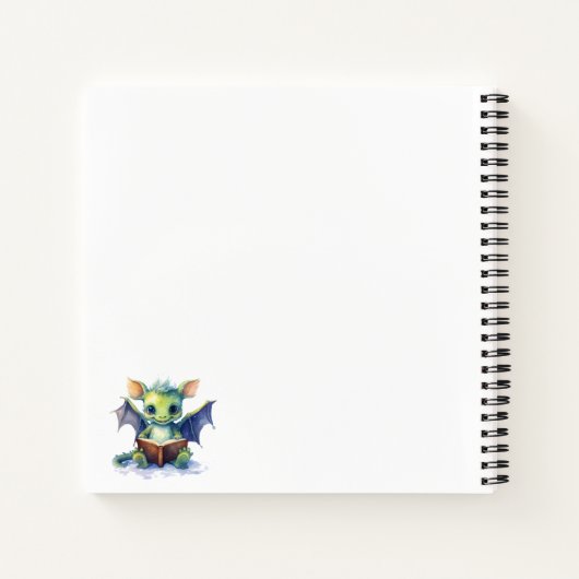 *~*マニフェストローアトラクションかわいいベビードラゴンAP85 ノートブック (裏面)