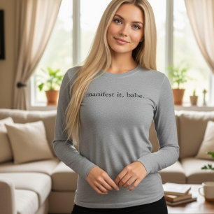 マニフェスト・イット・ベイビー 女性用シャツ トライブレンドTシャツ