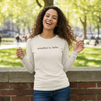 マニフェスト・イット・ベイビー 女性用シャツ トライブレンドＴシャツ