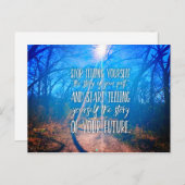 マニフェスト・ユア・デスティニー・感動的引用文 ポストカード (正面/裏面)