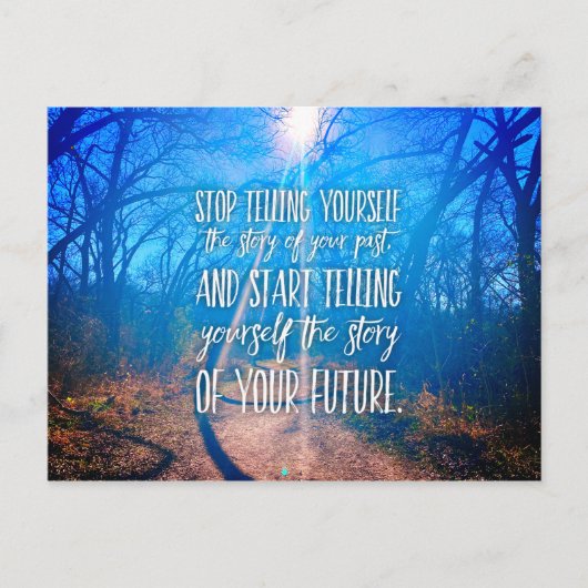 マニフェスト・ユア・デスティニー・感動的引用文 ポストカード (正面)