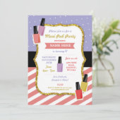 マニペディ美しいスパ誕生日パーティーパンパーポーランド 招待状 (スタンド正面)