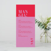 マニモダンアイタリアンピックレッド結婚のメニュー メニュー (スタンド正面)