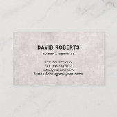 マニャンハウス修理サービスレトロハンマーチョーク 名刺 (裏面)