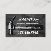 マニャンハウス修理サービスレトロハンマーチョーク 名刺 (正面)