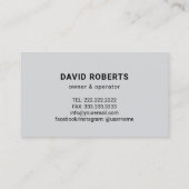 マニャンハウス修理サービスヴィンテージハンマー 名刺 (裏面)