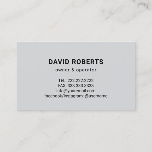 マニャンハウス修理サービスヴィンテージハンマー 名刺 (裏面)