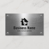 マニャンハウス修理メンテナンスサービスメタル 名刺 (正面)