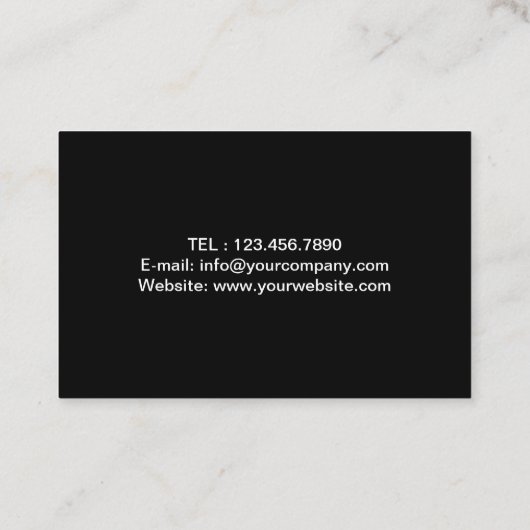 マニャンハウス修理メンテナンスサービスメタル 名刺 (裏面)