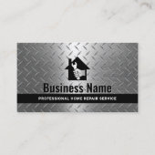 マニャンハウス修理メンテナンモダンスメタル 名刺 (正面)