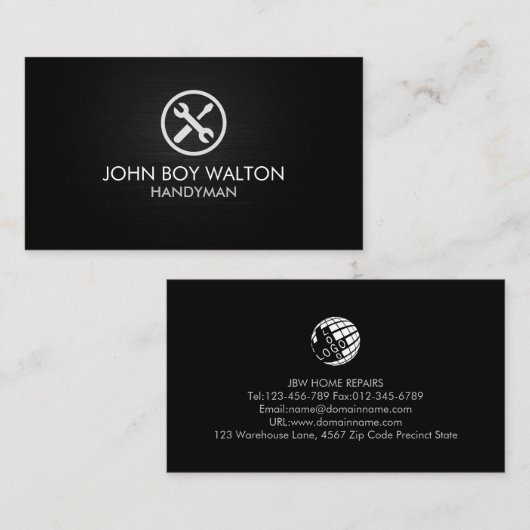 マニャンハウス修理 名刺 (正面/裏面)