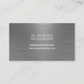 マニャンメンテナンスサービス自動修理金属 名刺 (裏面)