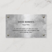 マニャン保守サービスと修理フェイク金属 名刺 (裏面)