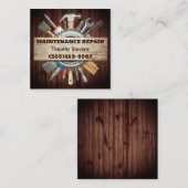 マニャン整備修理工具サービス スクエア名刺 (正面/裏面)