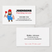 マニャン配管工メンテナンス 名刺 (正面/裏面)