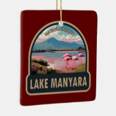 マニヤラ湖国立公園タンザニア旅行ヴィンテージ セラミックオーナメント (右)