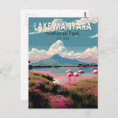 マニヤラ湖国立公園タンザニア旅行ヴィンテージ ポストカード (正面/裏面)