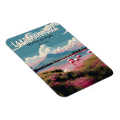 マニヤラ湖国立公園タンザニア旅行ヴィンテージ マグネット (右側)