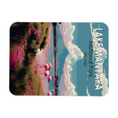 マニヤラ湖国立公園タンザニア旅行ヴィンテージ マグネット (横)