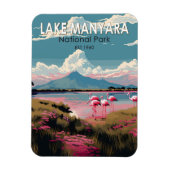 マニヤラ湖国立公園タンザニア旅行ヴィンテージ マグネット (縦)