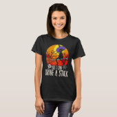 マニュアル車を運転できる猫魔女ハロウィン Tシャツ (正面フル)