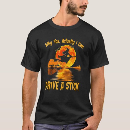 マニュアル車を運転できる魔法使い Tシャツ (正面)