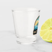 マニュエルアントニオナショナルパークトラベルアートヴィンテージ ショットグラス (左)