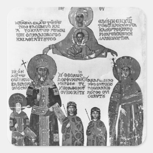 マニュエル保護パレオロクスヴァージン・メアリー スクエアシール (正面)