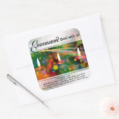 マニュエル神と私たちマタイ1:23クリスマス聖書 スクエアシール (封筒)