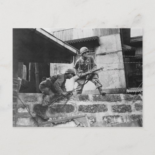 マニラでの戦闘 ポストカード (正面)