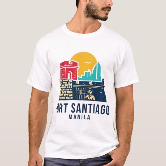 マニラのサンティアゴ砦 Tシャツ (正面)