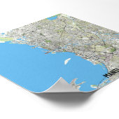 マニラの地図 ポスター (角)