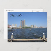 マニラの水景色 ポストカード (正面/裏面)