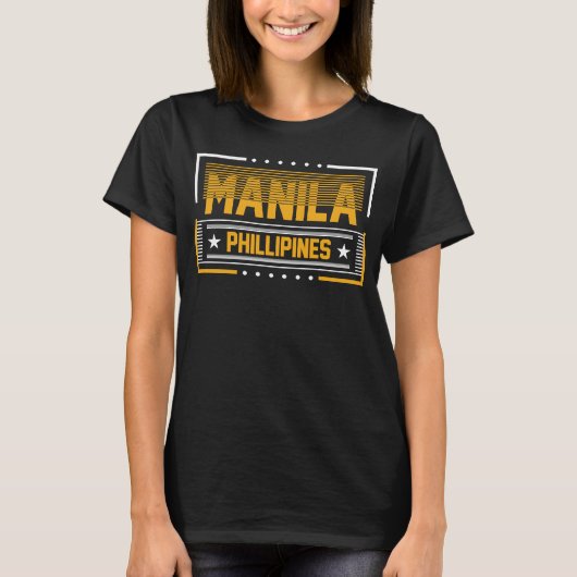 マニラサマーフィリピン旅行者 Tシャツ (正面)