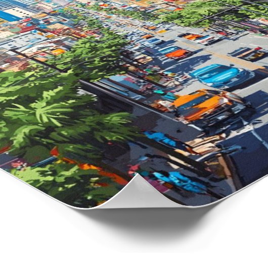 マニラフィリピンアートヴィンテージ旅行 ポスター (角)