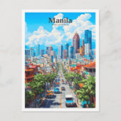 マニラフィリピンアートヴィンテージ旅行 ポストカード (正面)