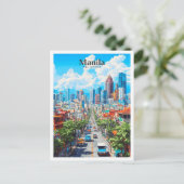 マニラフィリピンアートヴィンテージ旅行 ポストカード (スタンド正面)