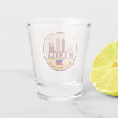 マニラフィリピンシティスカイラインエンブレム ショットグラス (裏面)