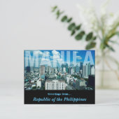 マニラ共和国フィリピンデザイン ポストカード (スタンド正面)
