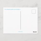 マニラ共和国フィリピンデザイン ポストカード (裏面)