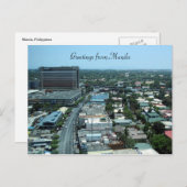 マニラ市の挨拶 ポストカード (正面/裏面)