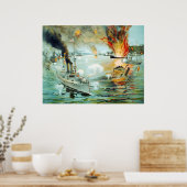 マニラ湾アメリカスペインの戦争 ポスター (キッチン)