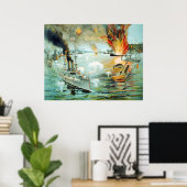 マニラ湾アメリカスペインの戦争 ポスター (ホームオフィス)