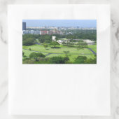 マニラ・アメリカン墓地とメモリアルi 長方形シール (バッグ)