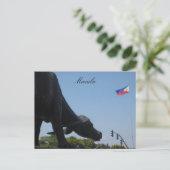 マニラ・バッファロー国旗 ポストカード (スタンド正面)