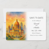 マニラ・フィリピンの目的地Save the Date Card セーブザデート (正面)