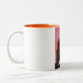 マニラ・フィリピン旅行ポスター。 ツートーンマグカップ (左)