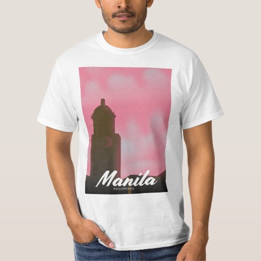 マニラ・フィリピン旅行ポスター。 Tシャツ (正面)