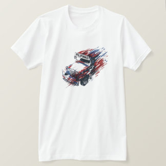 マニラ フィリピン ジープニー お土産 旅行 グラフィック Tシャツ