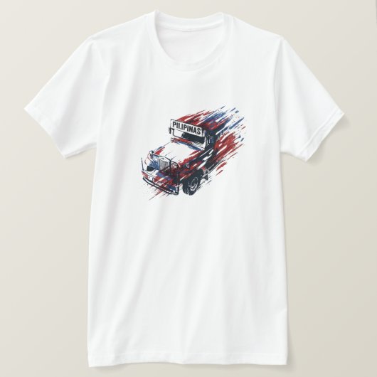 マニラ フィリピン ジープニー お土産 旅行 グラフィック Tシャツ (デザイン正面)